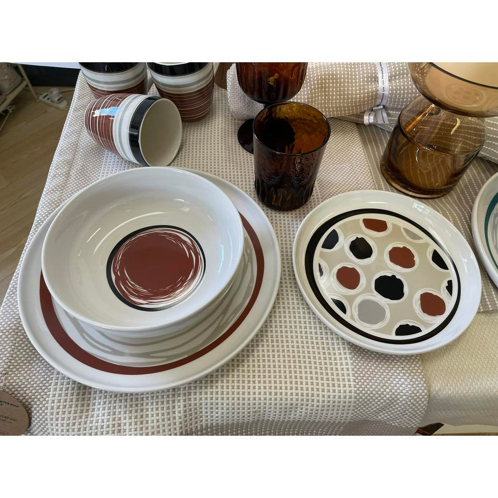 Servizio tavola Andrea Fontebasso Vibes Terra - 18 pz