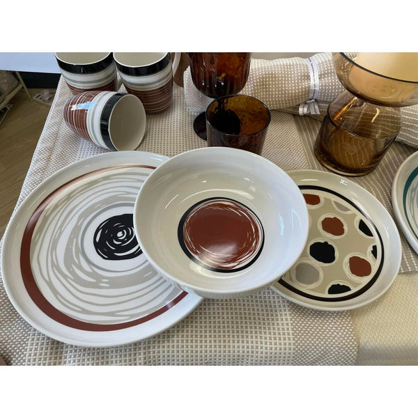 Servizio tavola Andrea Fontebasso Vibes Terra - 18 pz