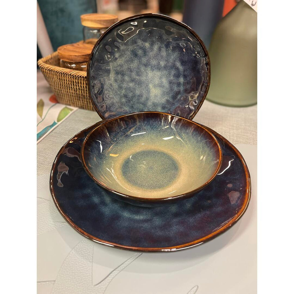 Servizio tavola Excelsa Artisan blu - 12 pz