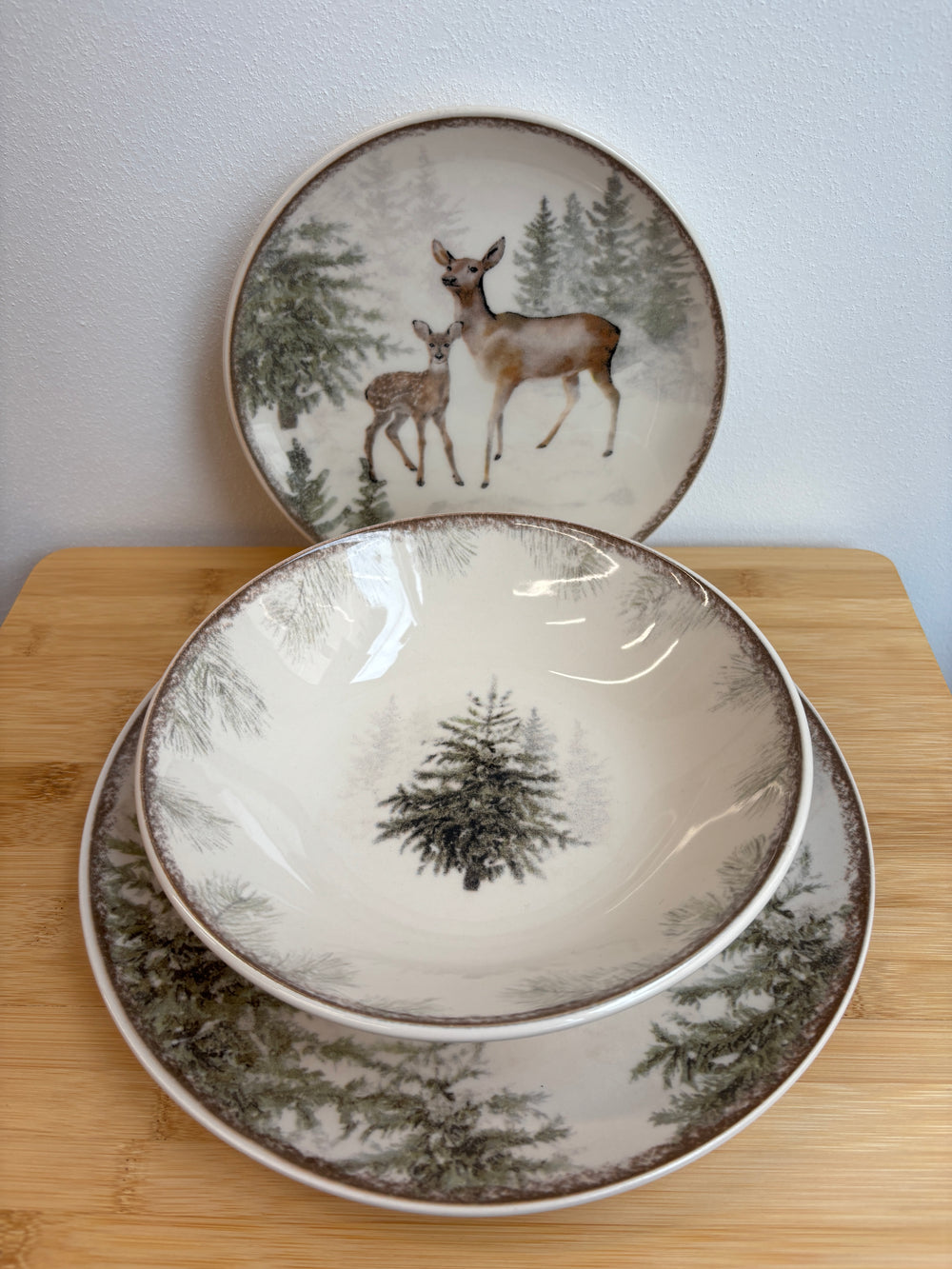 Servizio tavola H&H Magical Deer - 18 pz