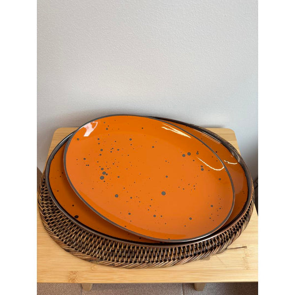 Piatto ovale Weissestal Cottage 38cm - pumpkin
