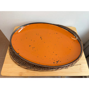 Piatto ovale Weissestal Cottage 38cm - pumpkin
