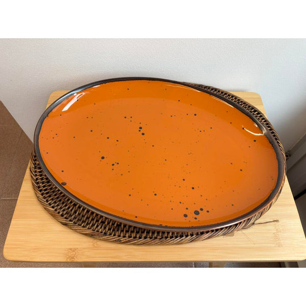 Piatto ovale Weissestal Cottage 38cm - pumpkin
