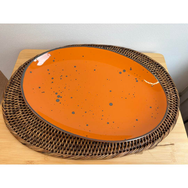 Piatto ovale Weissestal Cottage 31cm - pumpkin