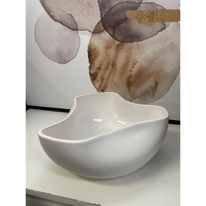 Coppa centrotavola Ceramiche Conte - bianca