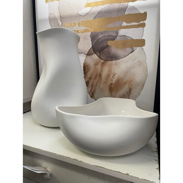 Coppa centrotavola Ceramiche Conte - bianca