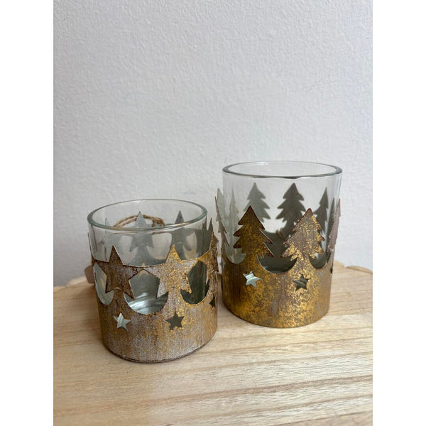 Porta candela Nuvole di Stoffa alberi