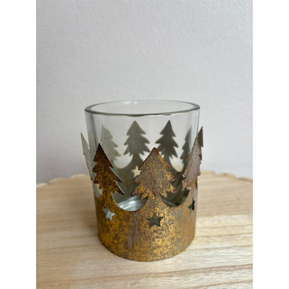 Porta candela Nuvole di Stoffa alberi