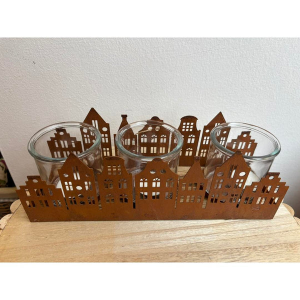 Porta candele casette Nuvole di Stoffa