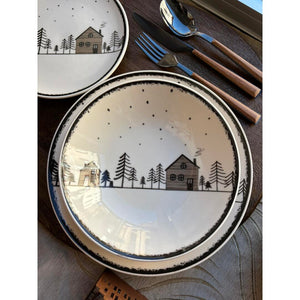 Servizio tavola H&H Casette - 18 pz