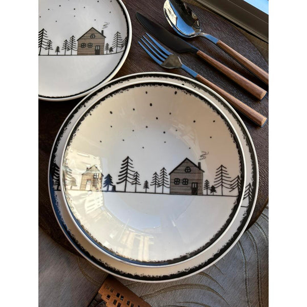 Servizio tavola H&H Casette - 18 pz