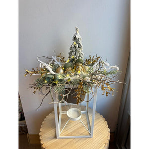 Composizione natalizia su supporto