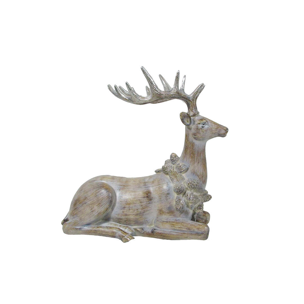 Renna seduta c/collare Elle Gift