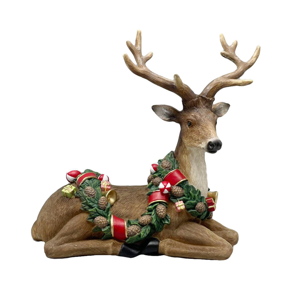 Renna seduta c/ghirlanda Elle Gift