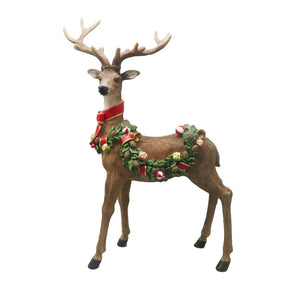 Renna in piedi c/ghirlanda Elle Gift