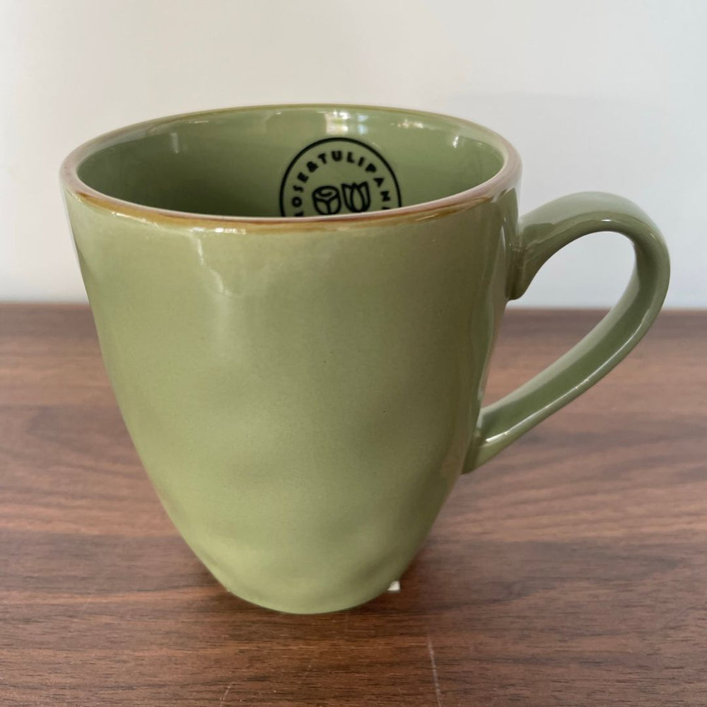 Tazza mug Rose & Tulipani Concerto - verde oliva