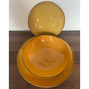 Servizio tavola Rose & Tulipani Concerto ocra - 12 pz