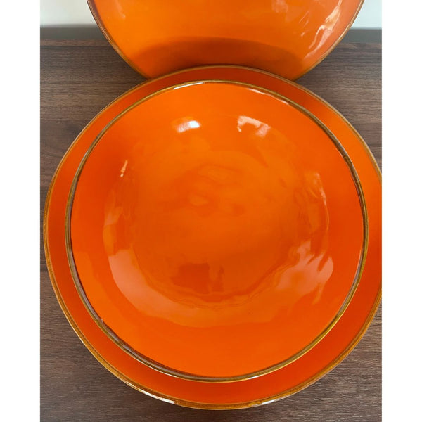 Servizio tavola Rose & Tulipani Concerto arancio - 12 pz