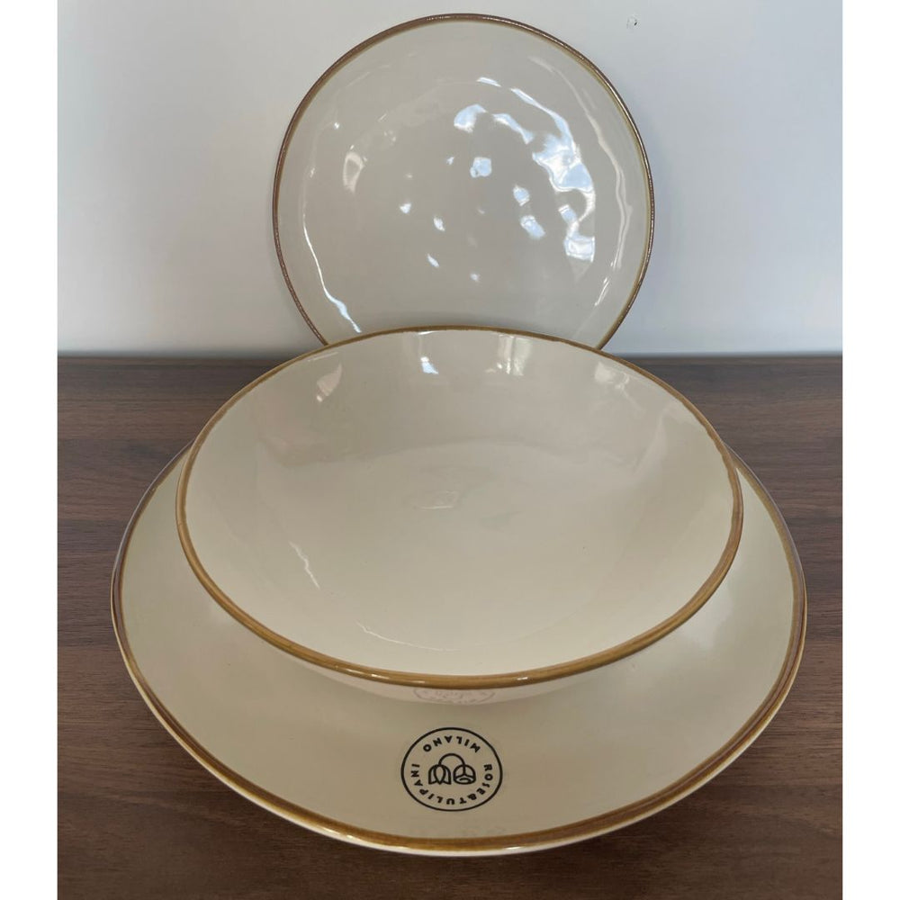 Servizio tavola Rose & Tulipani Concerto avorio - 12 pz