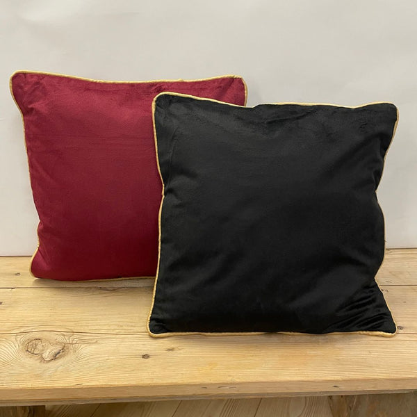 Cuscino Evviva Velour - nero