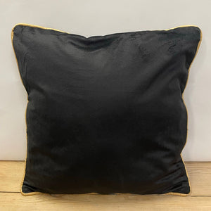 Cuscino Evviva Velour - nero