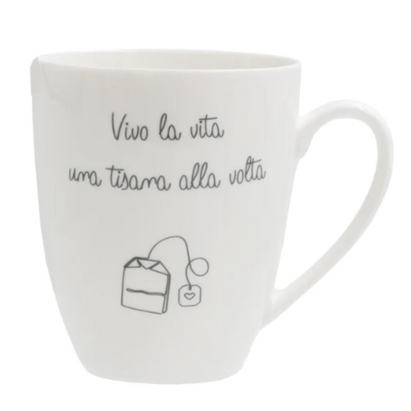 Tazza mug Gli Onesti La Porcellana Bianca