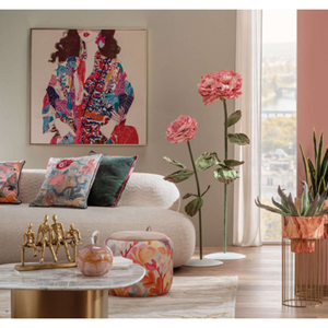 Fiore decorativo con base - H 115