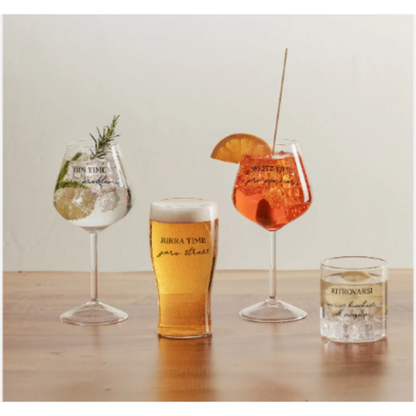 Coppia bicchieri birra La Porcellana Bianca