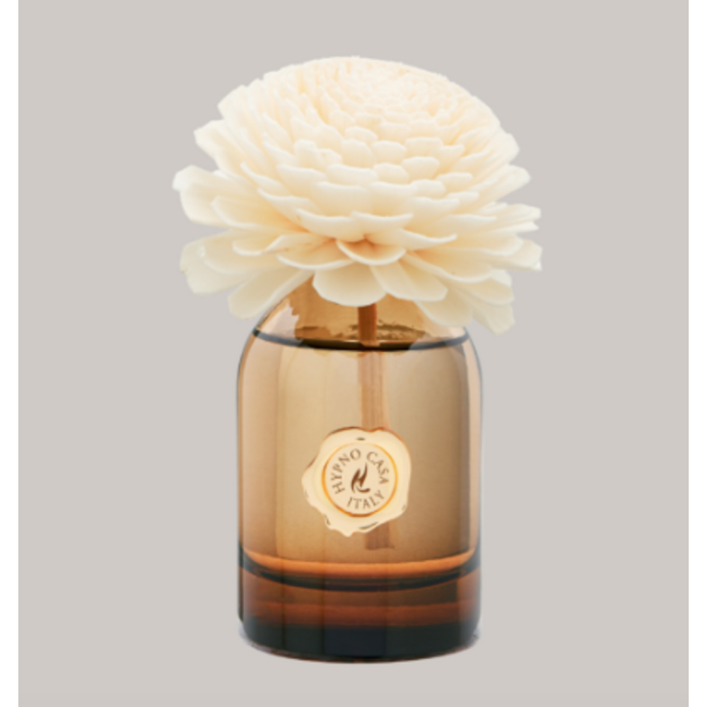 Diffusore con fiore Hypno Casa Latte & Ambra dolce