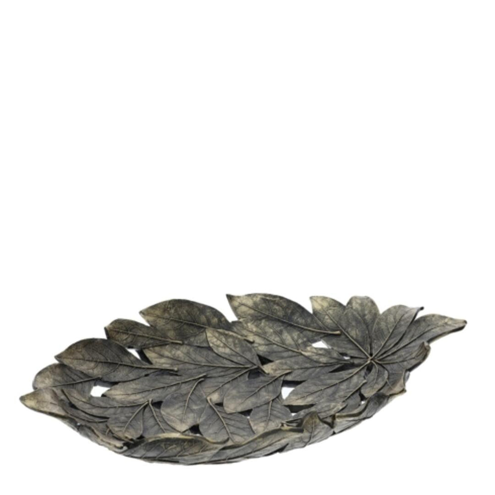 Centrotavola foglie Hervit - fumè