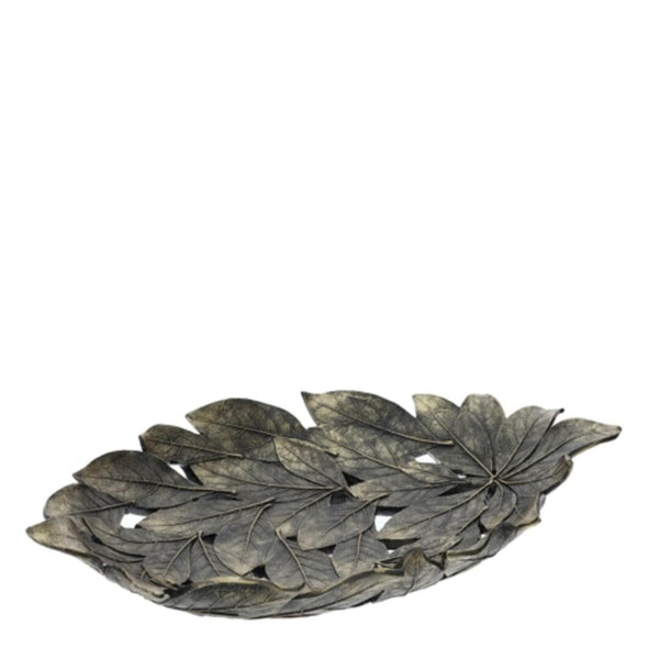 Centrotavola foglie Hervit - fumè