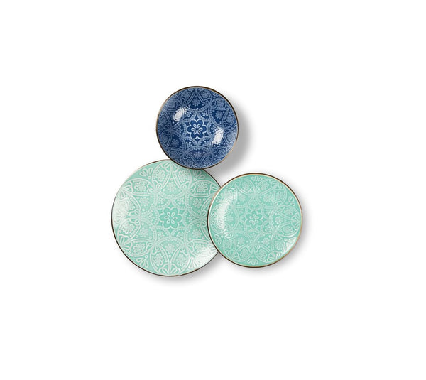 Servizio tavola Excelsa Versailles tiffany & blu - 18 pz