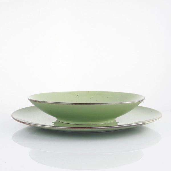 Piatto fondo Cottage Weissestal green - 6 pz