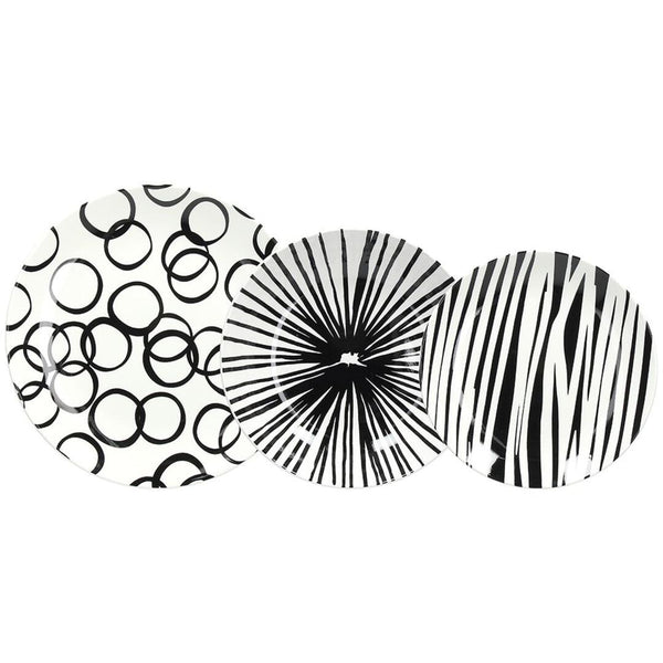 Servizio tavola Andrea Fontebasso Optical Black - 18 pz