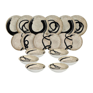 Servizio tavola Andrea Fontebasso Maori - 18 pz