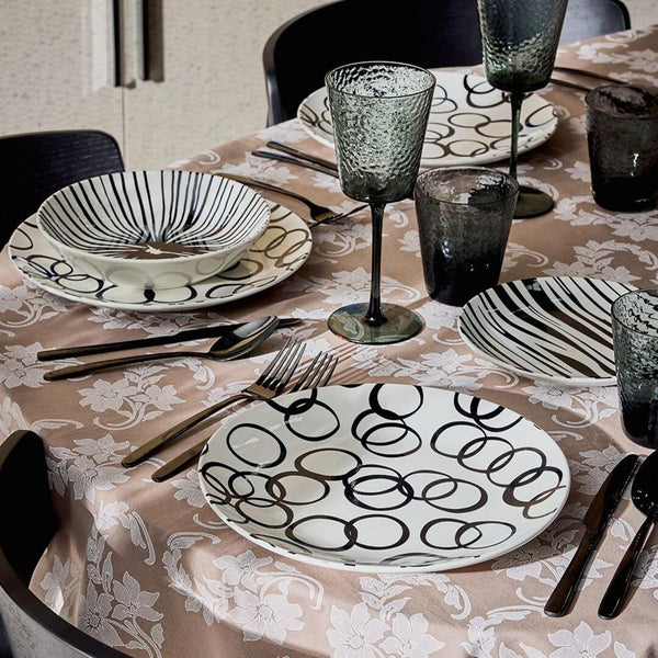 Servizio tavola Andrea Fontebasso Optical Black - 18 pz