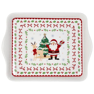 Set 2 mug c/vassoio Andrea Fontebasso Let it snow