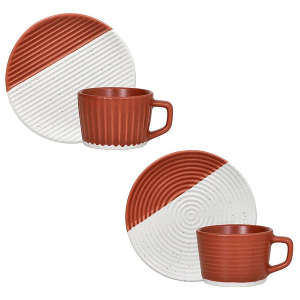 Coppia tazze caffè Andrea Fontebasso - mattone