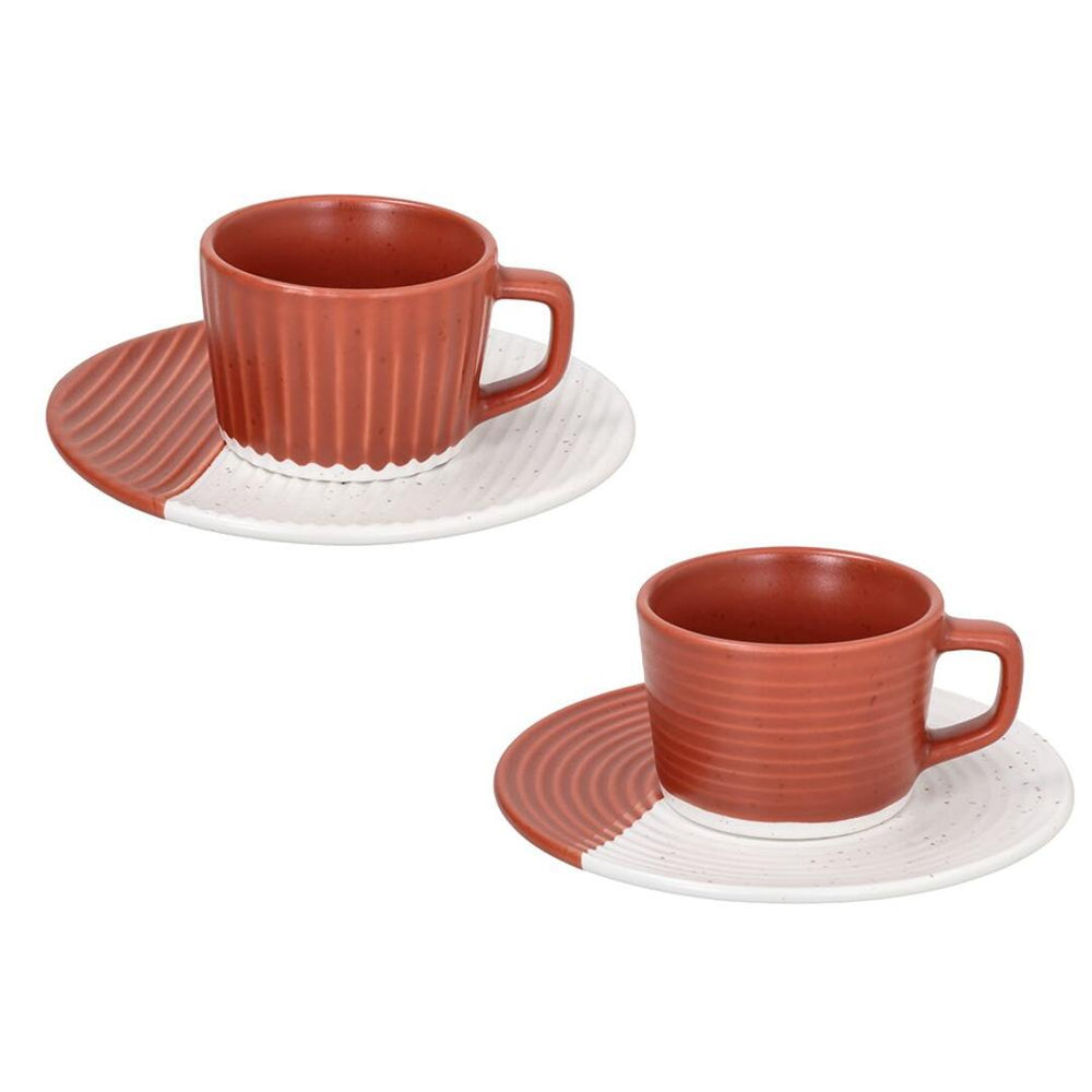 Coppia tazze caffè Andrea Fontebasso - mattone