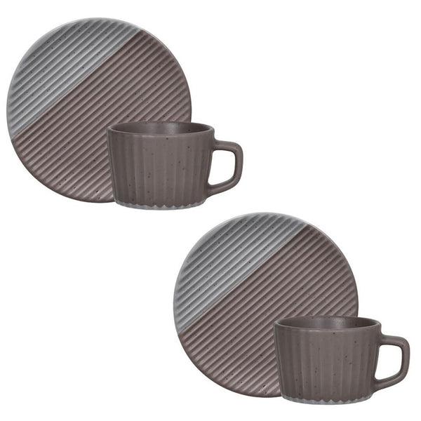 Coppia tazze caffè Andrea Fontebasso - tortora
