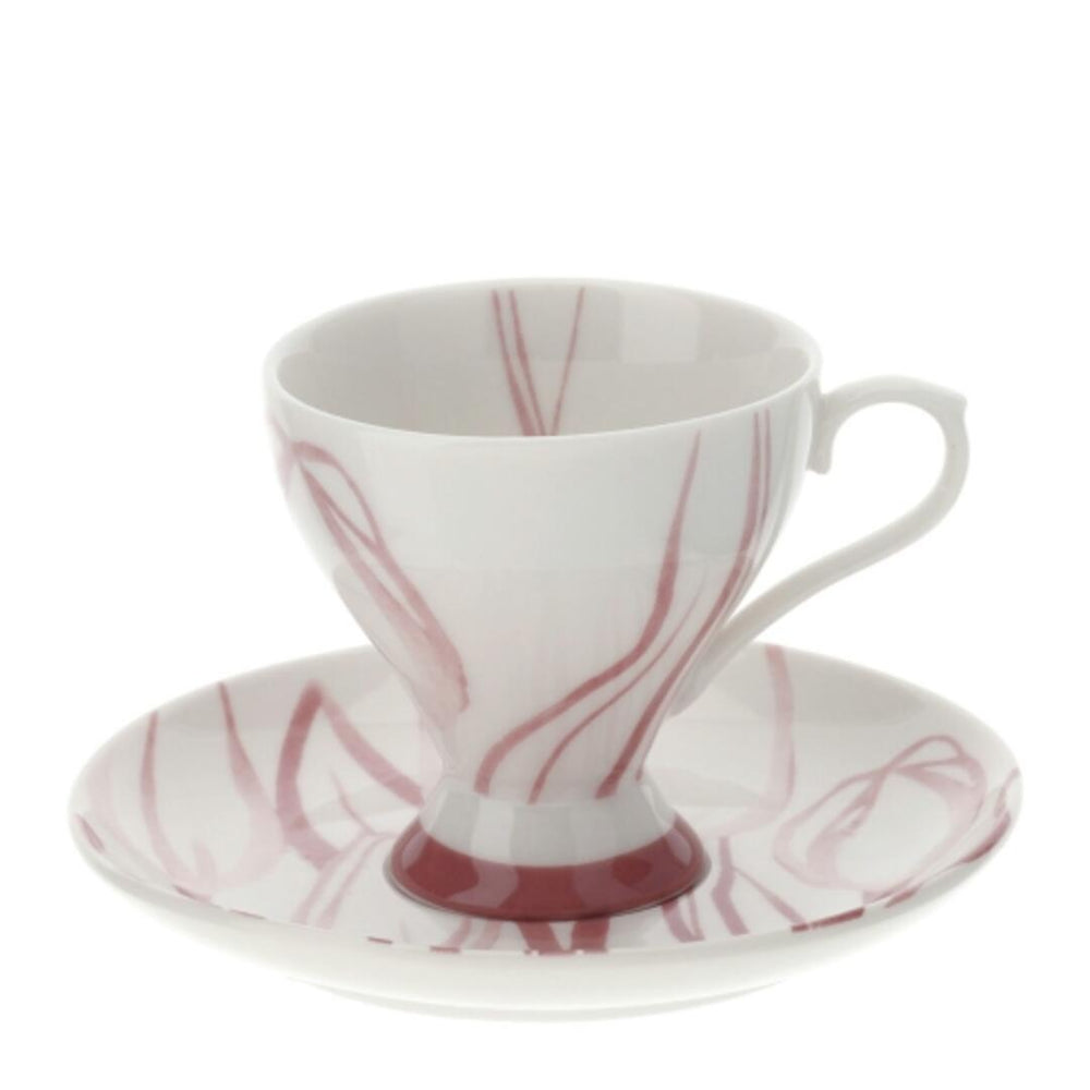 Coppia tazze caffè Hervit Tulip - rosa