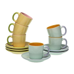 Tazza caffè Versa Pastello - 6 pz