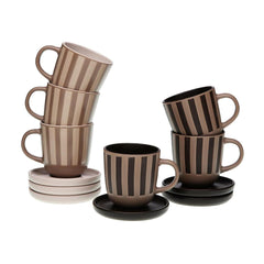 Tazza caffè Versa righe - 6 pz