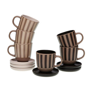 Tazza caffè Versa righe - 6 pz