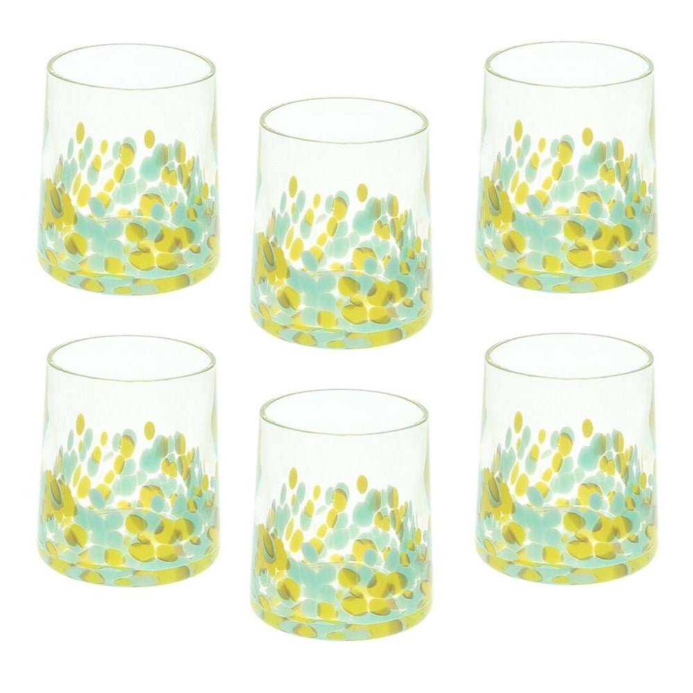 Bicchiere Andrea Fontebasso Venezia Teal/Yellow - 6 pz