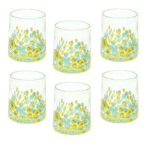 Bicchiere Andrea Fontebasso Venezia Teal/Yellow - 6 pz