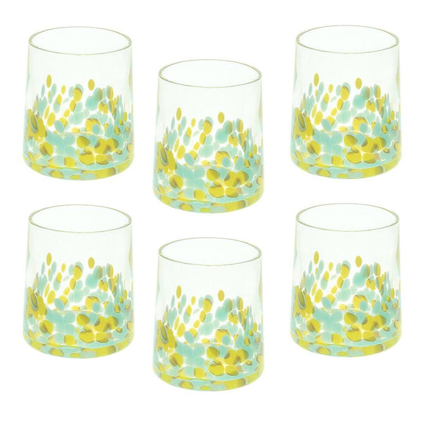 Bicchiere Andrea Fontebasso Venezia Teal/Yellow - 6 pz