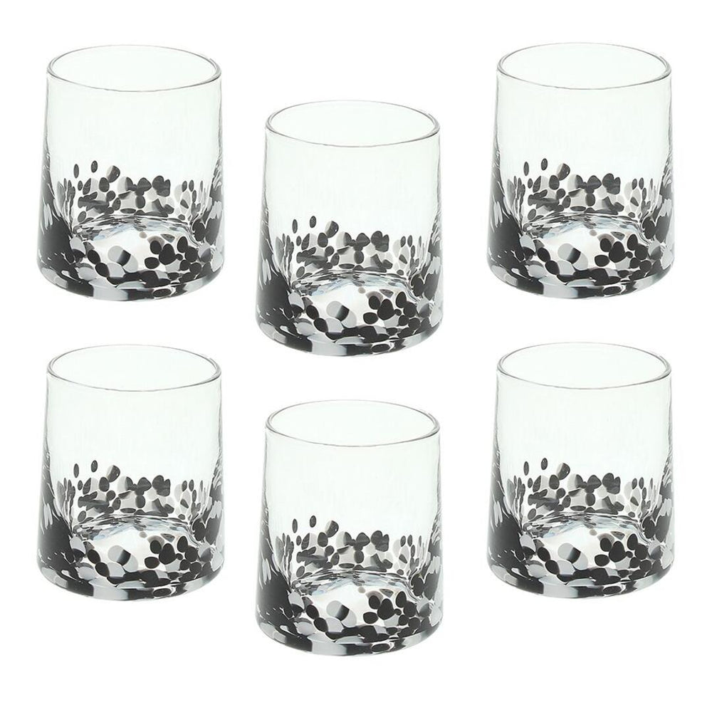 Bicchiere Andrea Fontebasso Venezia Withe/Black - 6 pz