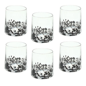 Bicchiere Andrea Fontebasso Venezia Withe/Black - 6 pz