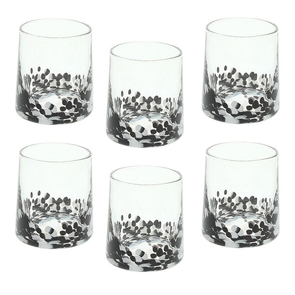 Bicchiere Andrea Fontebasso Venezia Withe/Black - 6 pz